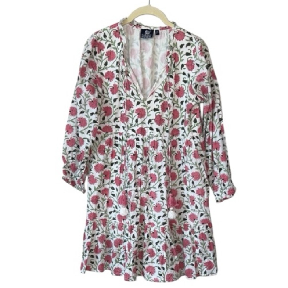Floral Tiered Mini Dress - Pink Floral